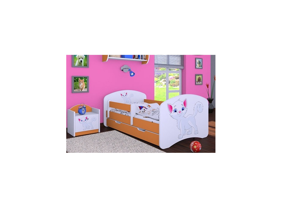 Dětská postel se šuplíkem 180x90cm KOČIČKA