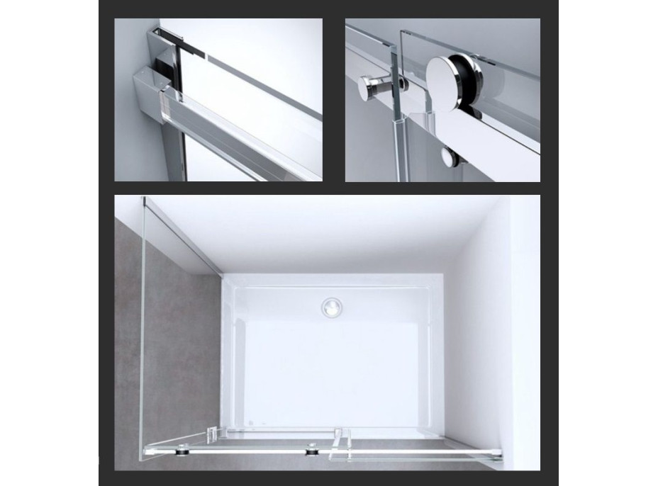 Sprchový kout MAXMAX Rea NIXON 140x80 cm