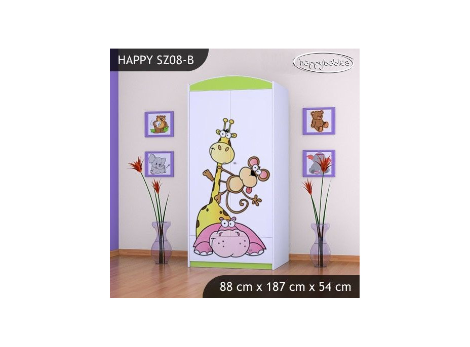 Dětská skříň SAFARI - TYP 8B