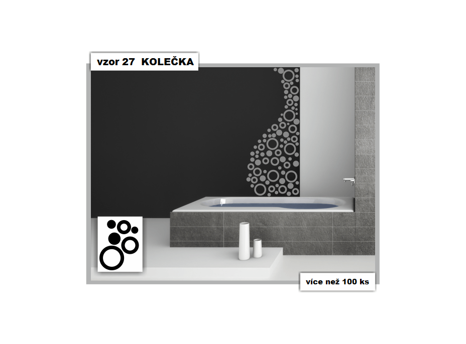 Samolepky DECOR COLOR vzor 27 - KOLEČKA