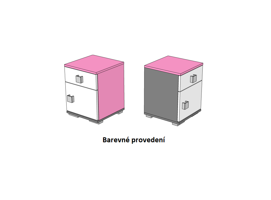 Noční stolek PINK