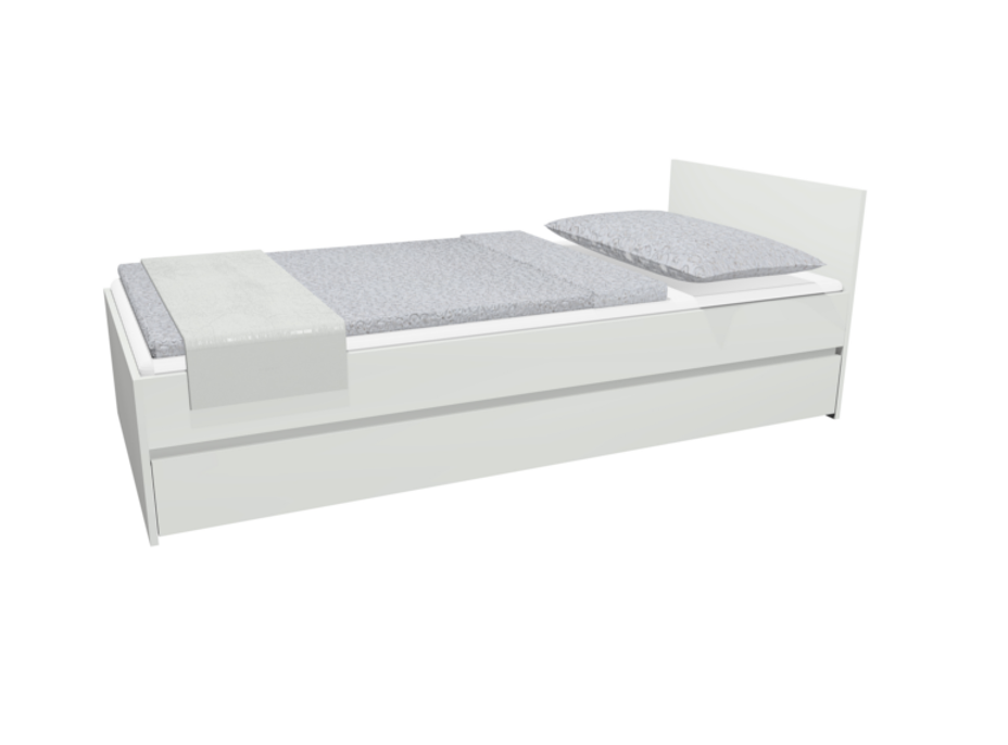 Dětská postel se šuplíkem - CITY 200x90 cm - bílá