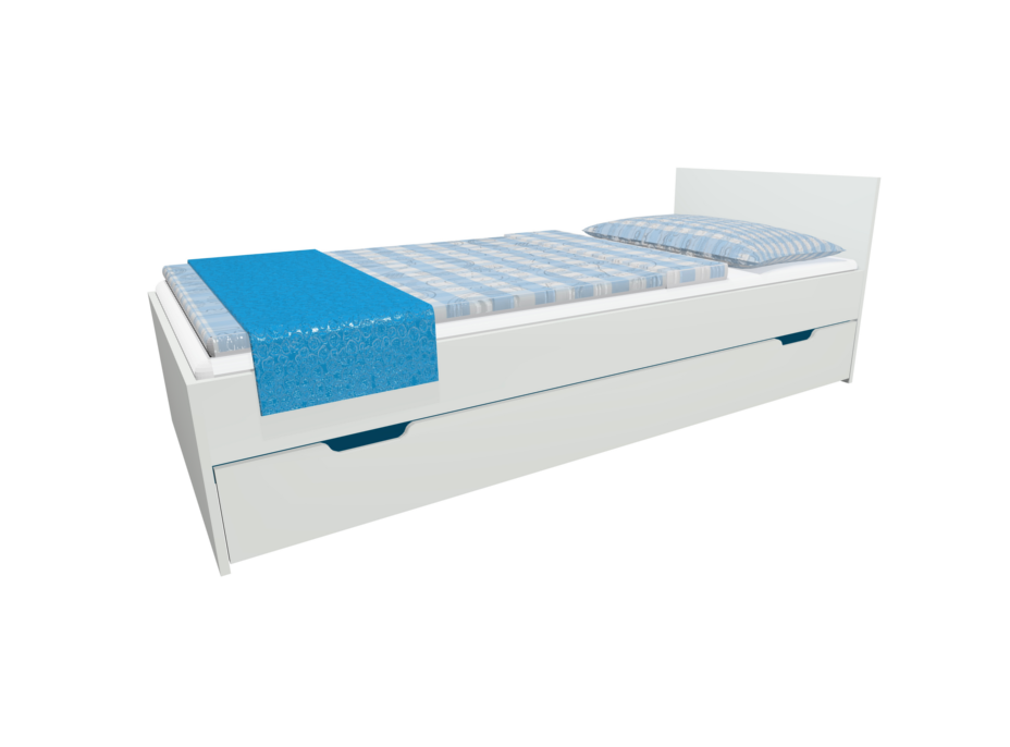 Dětská postel se šuplíkem - MODERN 200x90 cm - tmavě modrá