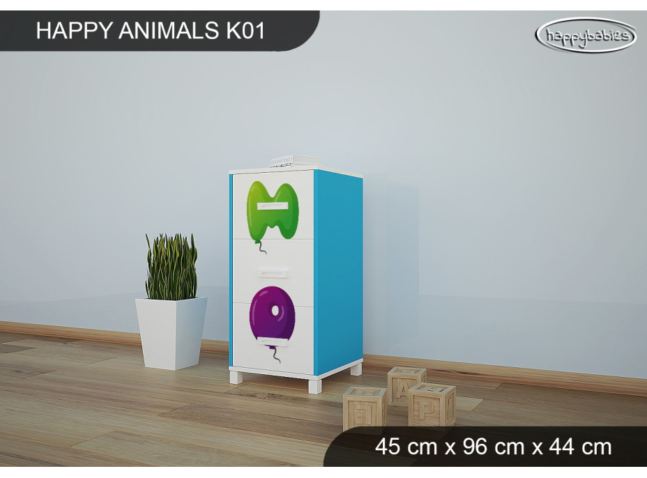 Dětská komoda HAPPY - TYP 1