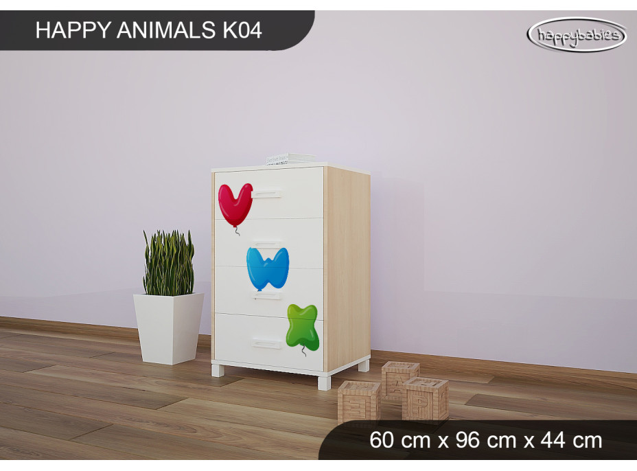Dětská komoda HAPPY - TYP 4