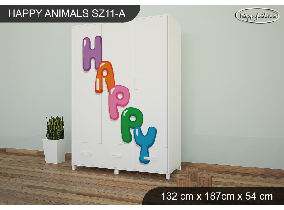 Dětská skříň HAPPY - TYP 11A