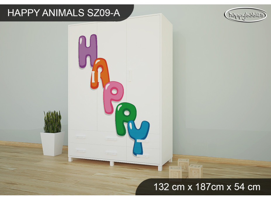 Dětská skříň HAPPY - TYP 9A