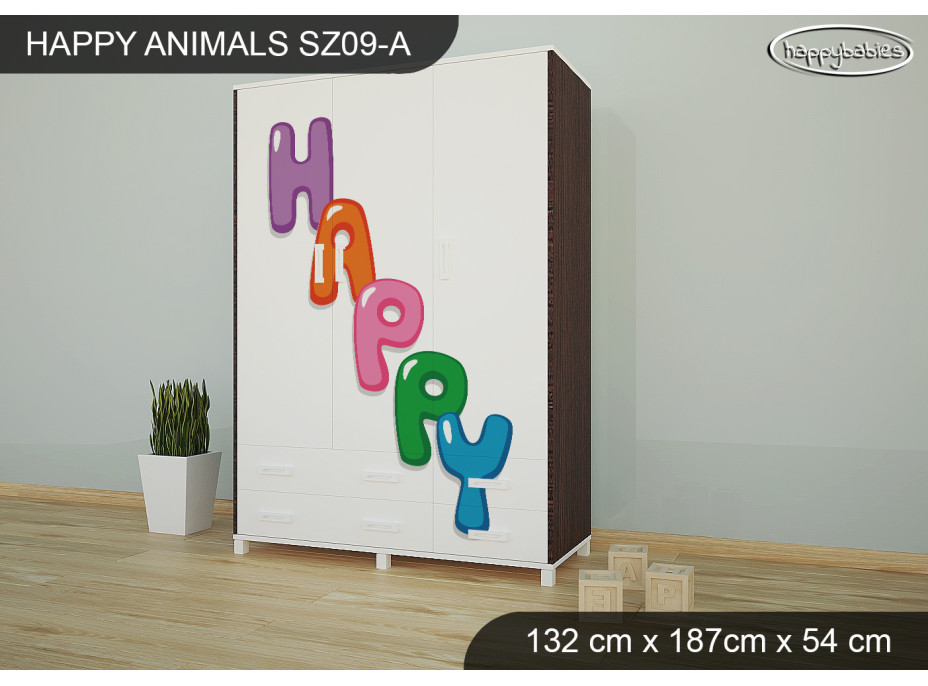 Dětská skříň HAPPY - TYP 9A