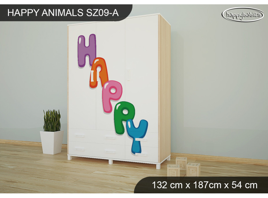 Dětská skříň HAPPY - TYP 9A