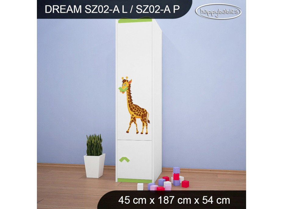 Dětská skříň SAFARI PÁRTY - TYP 2A