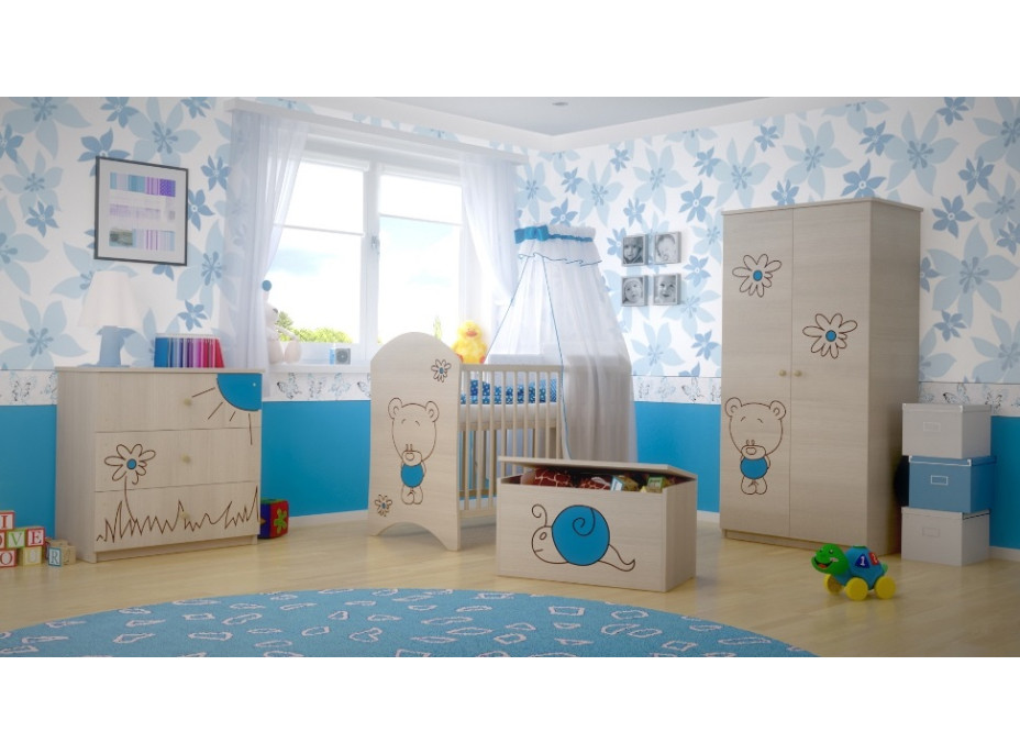 Dětský pokoj s výřezem MÉĎA - modrá náhled