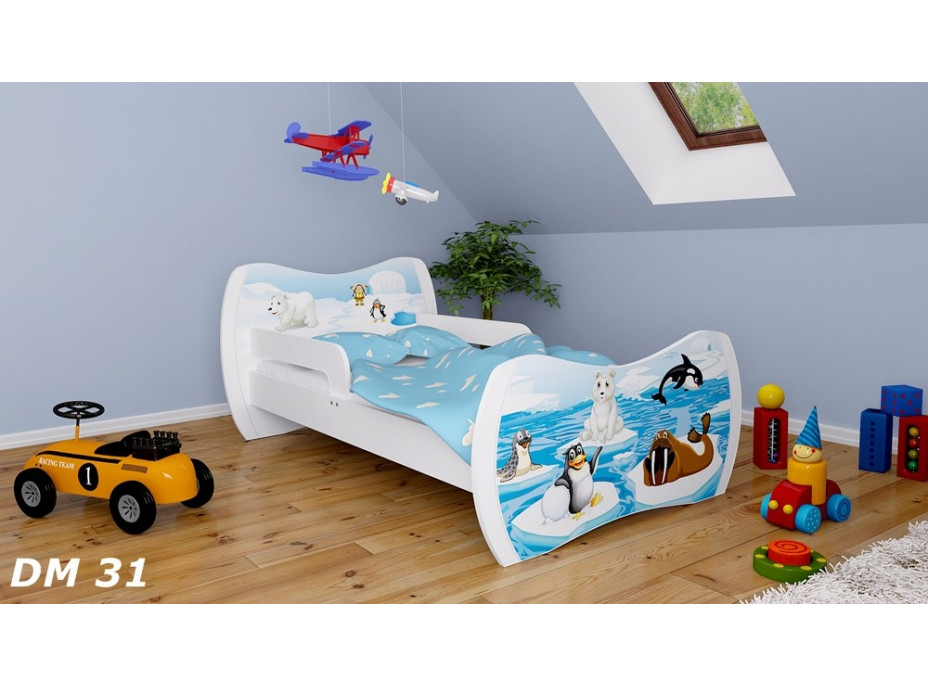 Dětská postel bez šuplíku 160x80cm ANTARKTIDA + matrace ZDARMA!