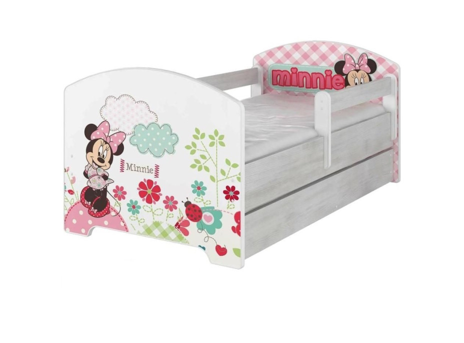 Dětská postel Disney - MYŠKA MINNIE 140x70 cm