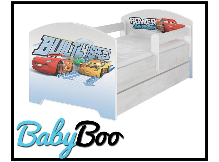Dětská postel Disney - CARS 160x80 cm