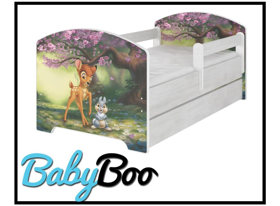 Dětská postel Disney - BAMBI NATURAL 160x80 cm
