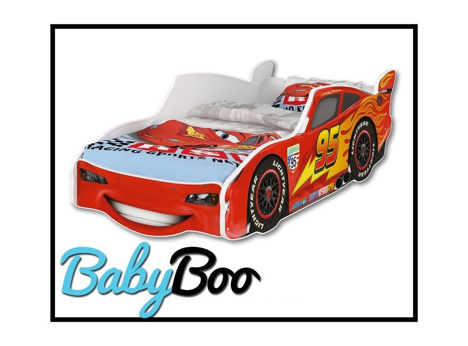 Dětská autopostel Disney 160x80 - BLESK MCQUEEN