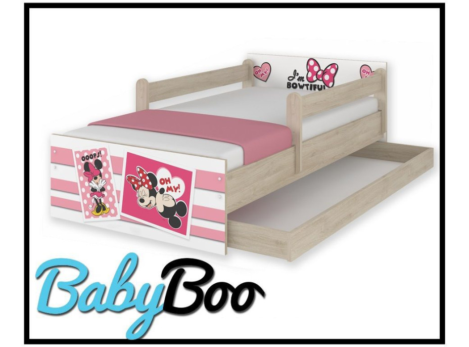 Dětská postel MAX se šuplíkem Disney - MINNIE II 160x80 cm