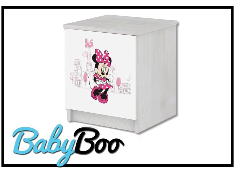 Dětský noční stolek Disney - MYŠKA MINNIE PARIS