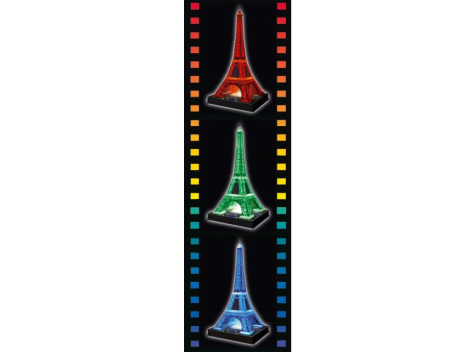 Svítící 3D puzzle Eiffelova věž - 216 dílků