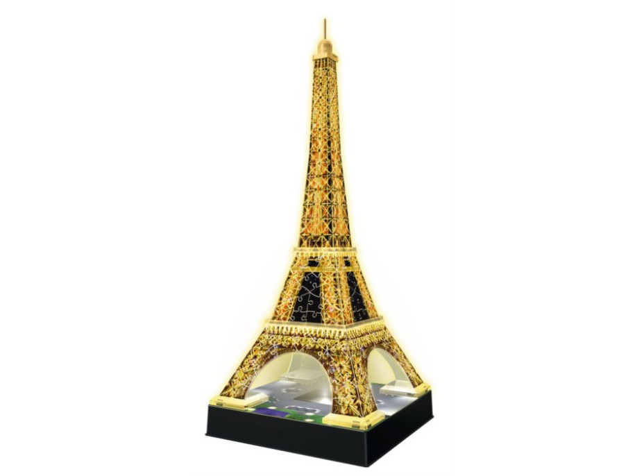 Svítící 3D puzzle Eiffelova věž - 216 dílků