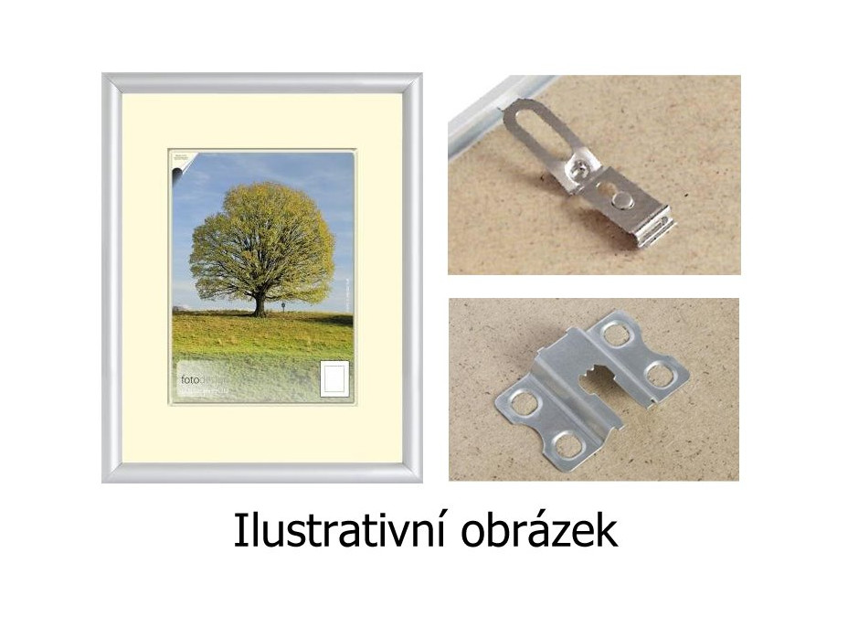 Plastový rám na puzzle 70x50 cm - stříbrný