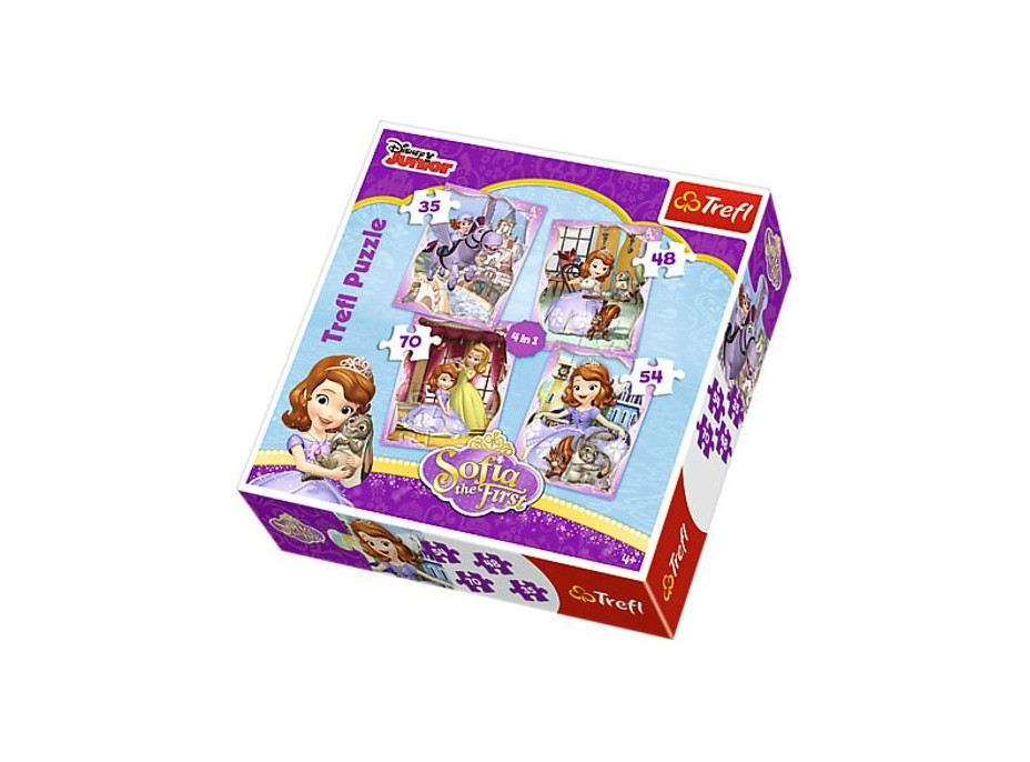 TREFL Puzzle Princezna Sofie První 4v1 (35,48,54,70 dílků)