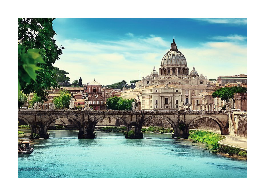 Puzzle Andělský most - Řím - 1000 dílků