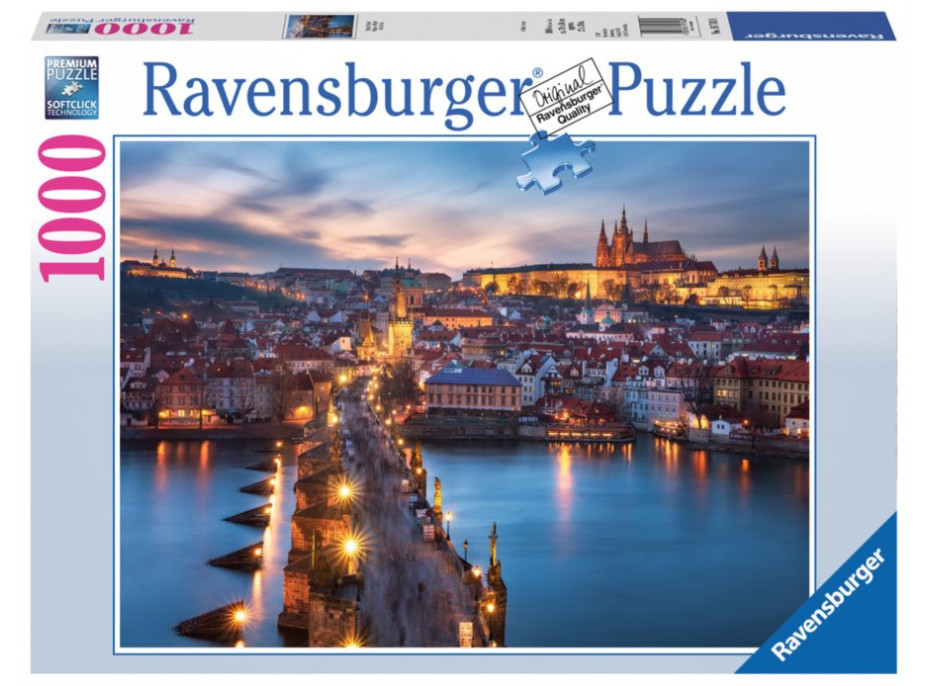 Puzzle Noční Praha - 1000 dílků