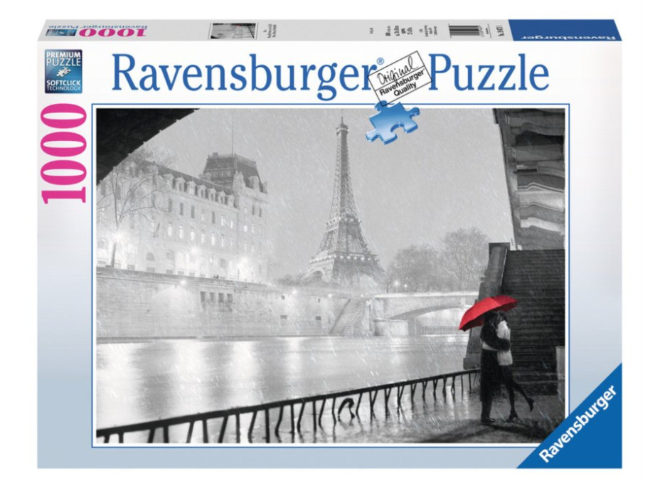 Puzzle Zamilovaný pár v Paříži - 1000 dílků