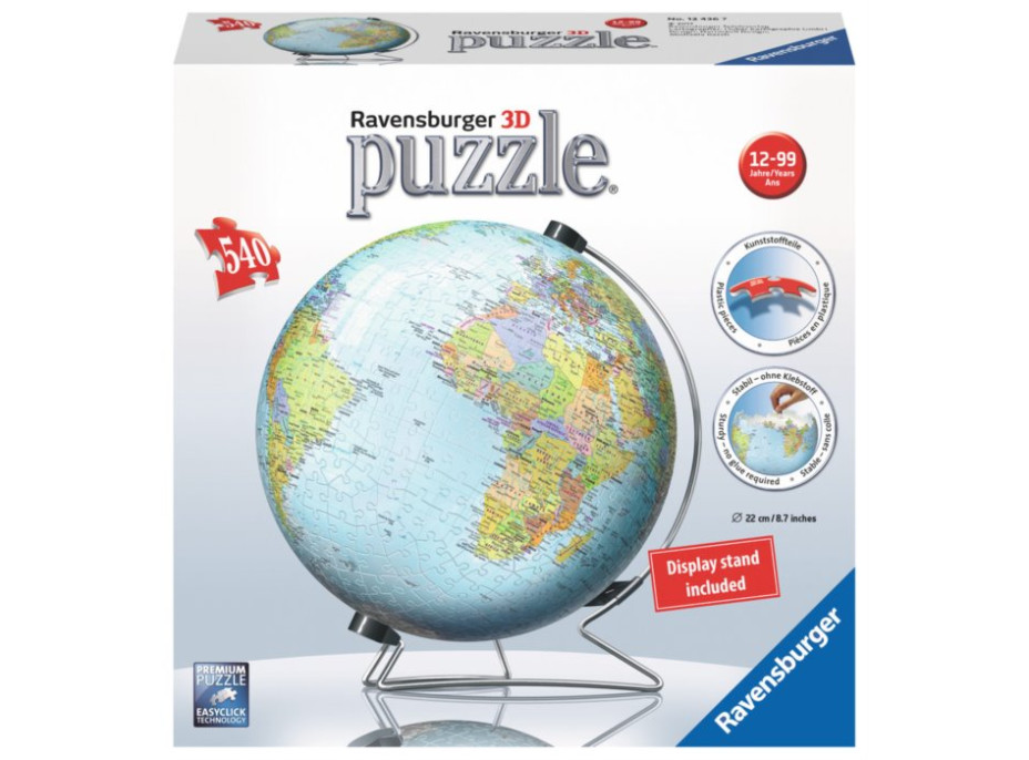 Puzzleball Globus - 540 dílků