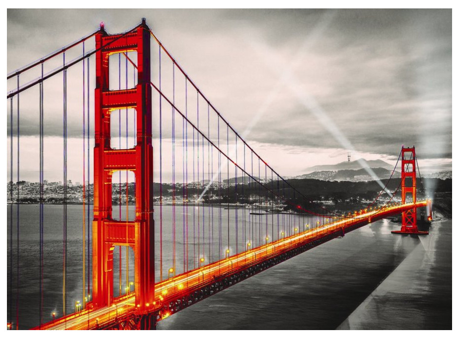 Puzzle San Francisco - Golden Gate Bridge - 1000 dílků