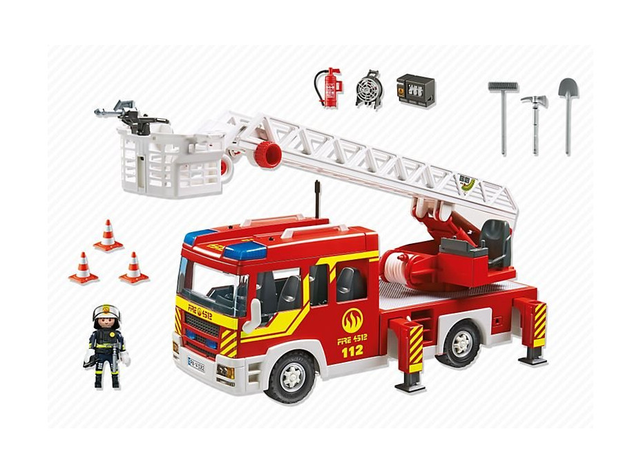 Stavebnice Hasičské auto s žebříkem