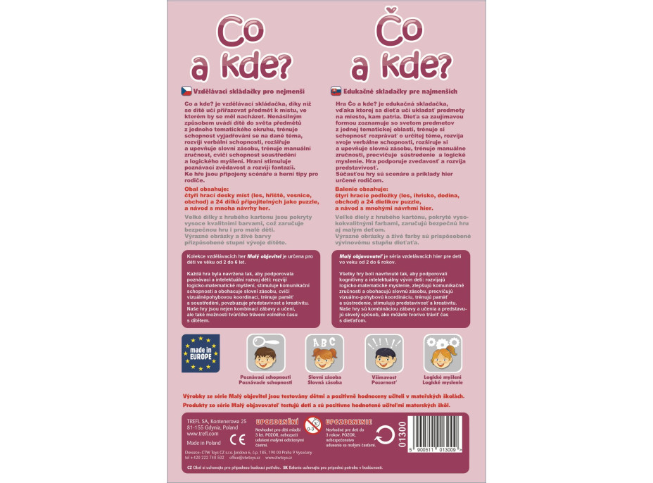 Hra Malý objevitel: Co a kde?