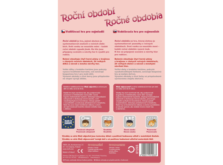 Hra Malý objevitel: Roční období