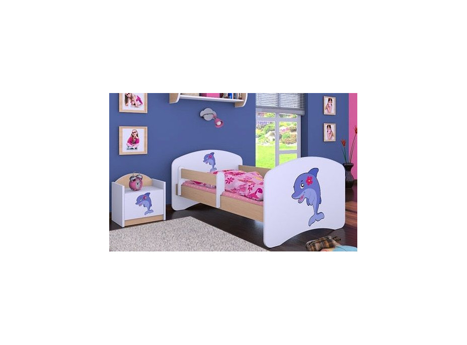 Dětská postel bez šuplíku 140x70cm DELFÍN