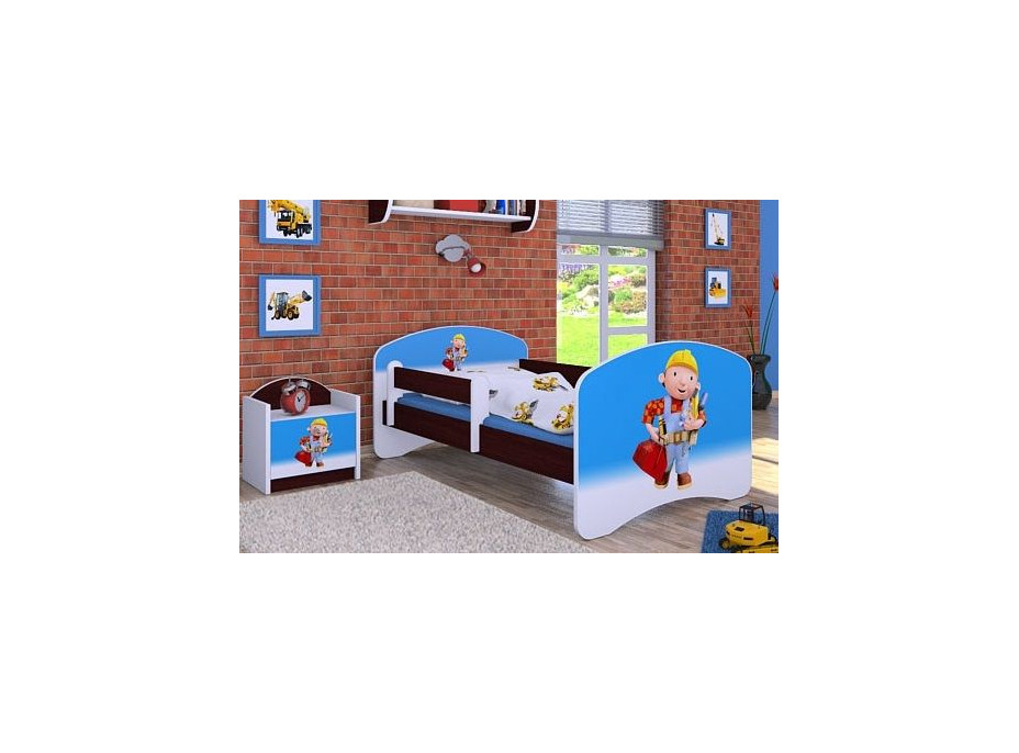 Dětská postel bez šuplíku 140x70cm BOŘEK STAVITEL