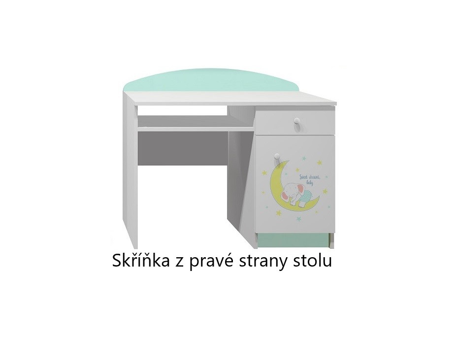 Psací stůl SPÍCÍ SLŮNĚ - TYP A