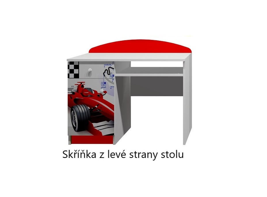 Psací stůl ČERVENÁ FORMULE - TYP A