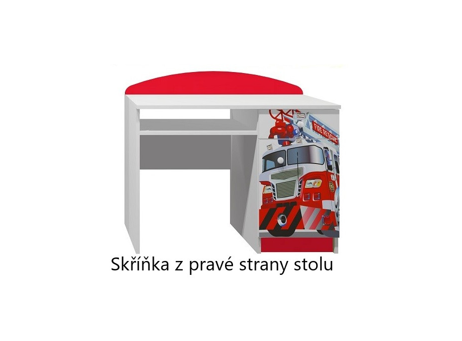 Psací stůl POŽÁRNICKÉ AUTO - TYP A