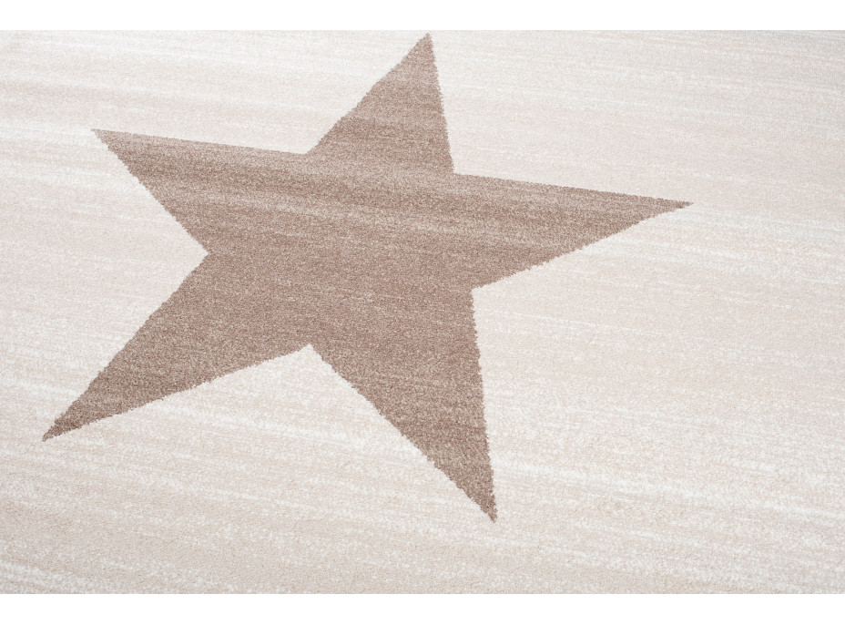Moderní kusový koberec MAROKO - CENTER STAR krémový L916B