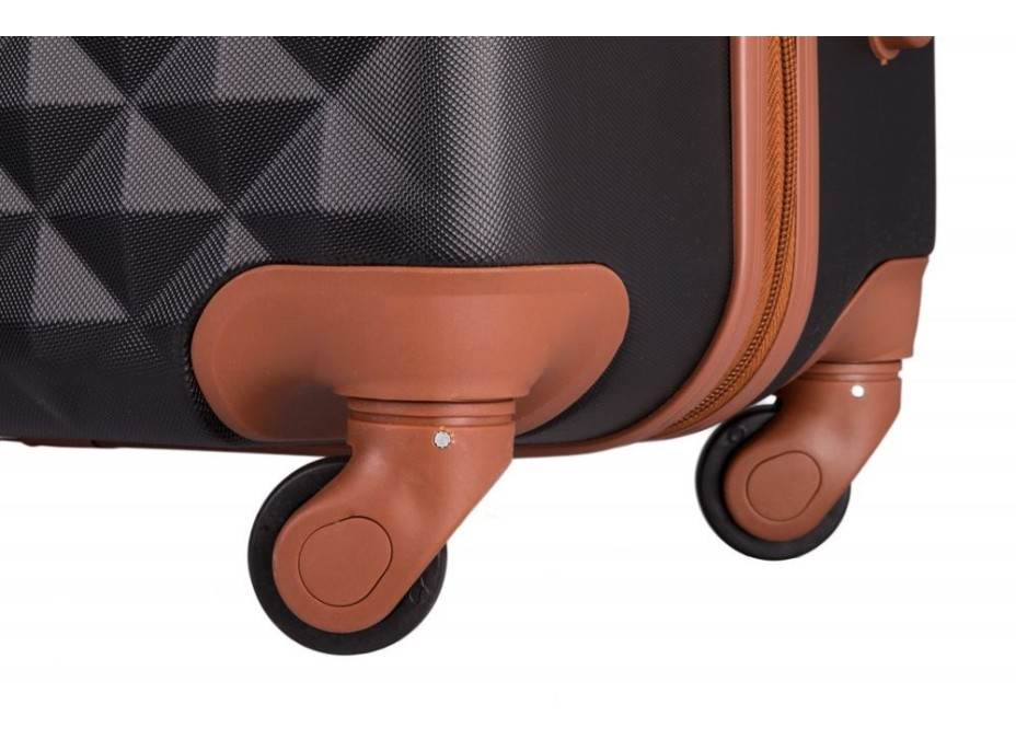 Moderní cestovní kufry SPIKE - tmavě šedé - velikost S