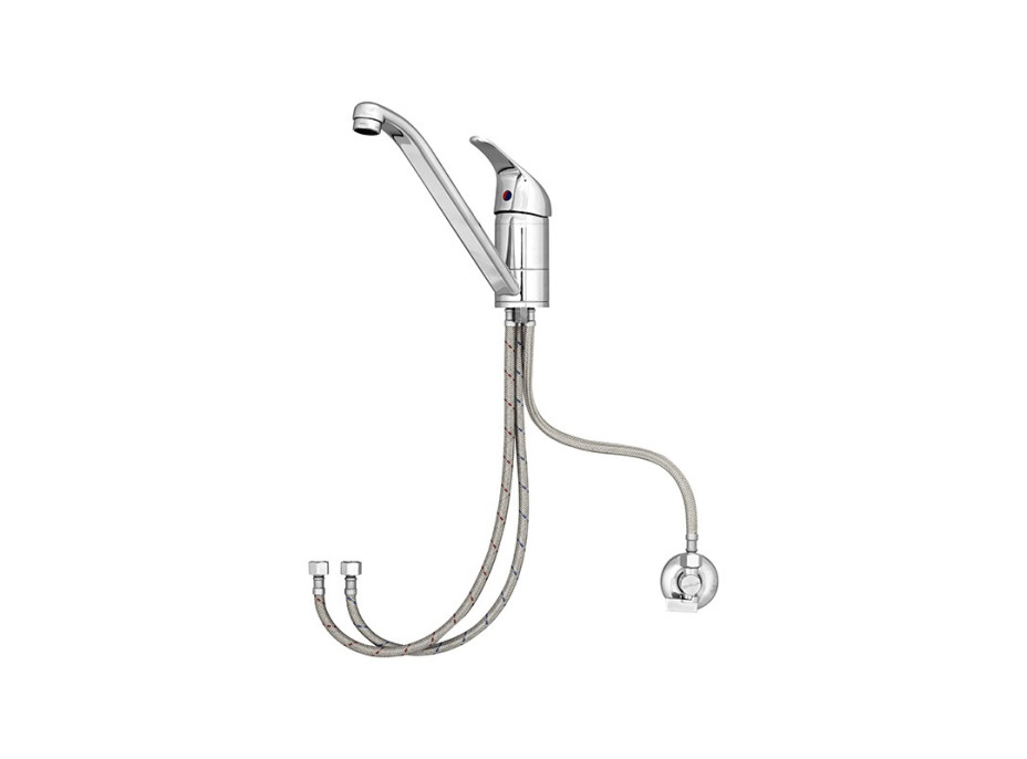 Dřezová stojánková baterie, pro nízkotl. ohřívače, ramínko 210 mm, chrom