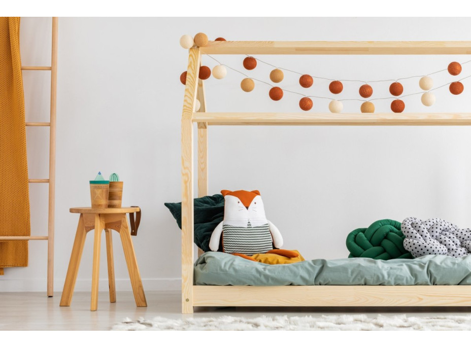 Dětská postel z masivu DOMEČEK - TYP A 180x80 cm