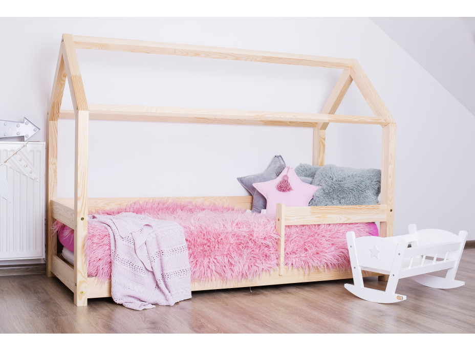 Dětská postel z masivu DOMEČEK - TYP B 190x90 cm