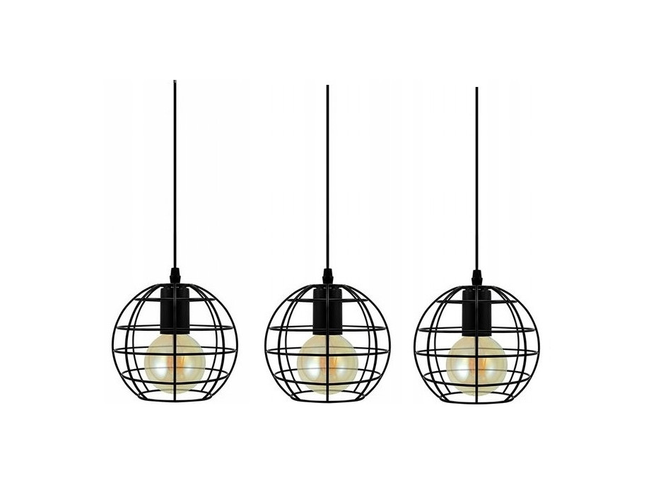 Stropní svítidlo 3 GLOBES - obdelník