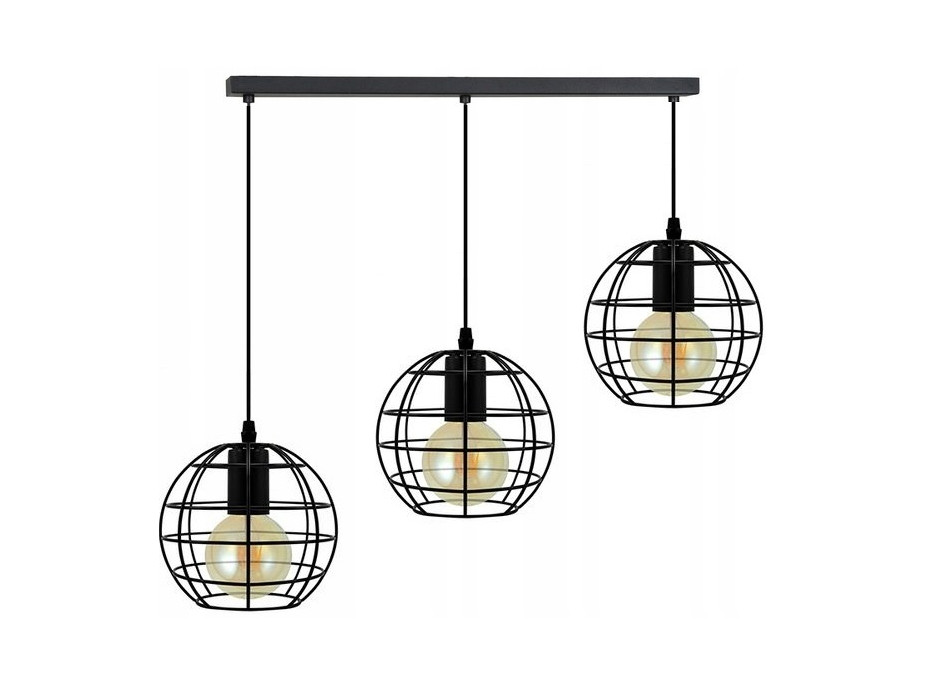 Stropní svítidlo 3 GLOBES - obdelník