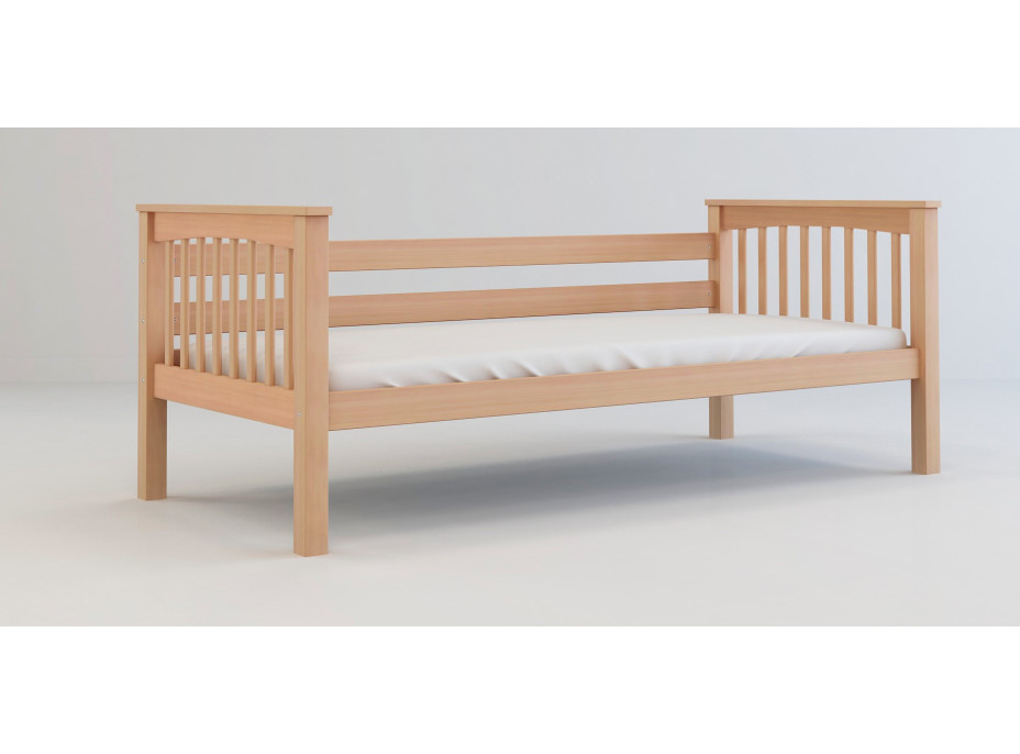 Dětská postel z MASIVU BUK - LEA 200x90cm - přírodní