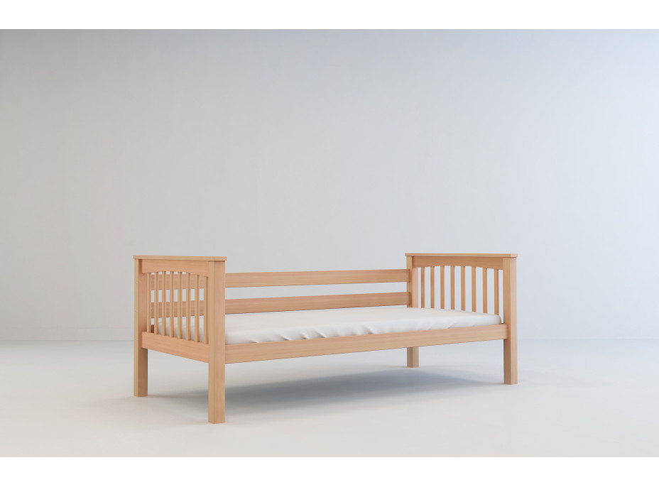 Dětská postel z MASIVU BUK - LEA 200x90cm - přírodní