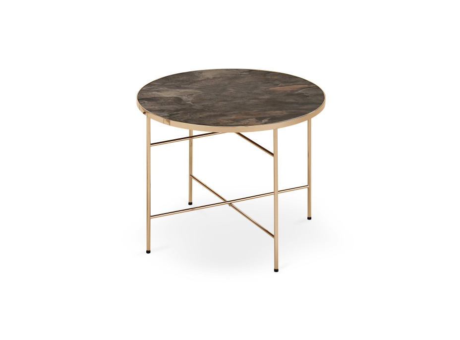 Konferenční stolek LISA - tmavý mramor/champagne