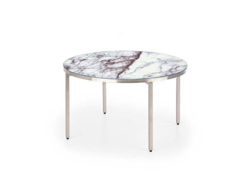 Konferenční stolek MAN - chromový/mramorový